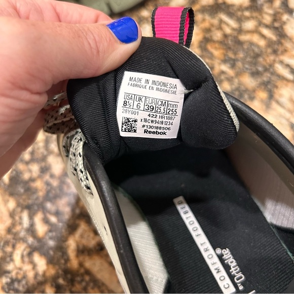 Reebok Zig Dynamica Green & Pink Athletic-Comfort Footbed by Ortholite-Wsize 8.5 - Picture 6 of 6